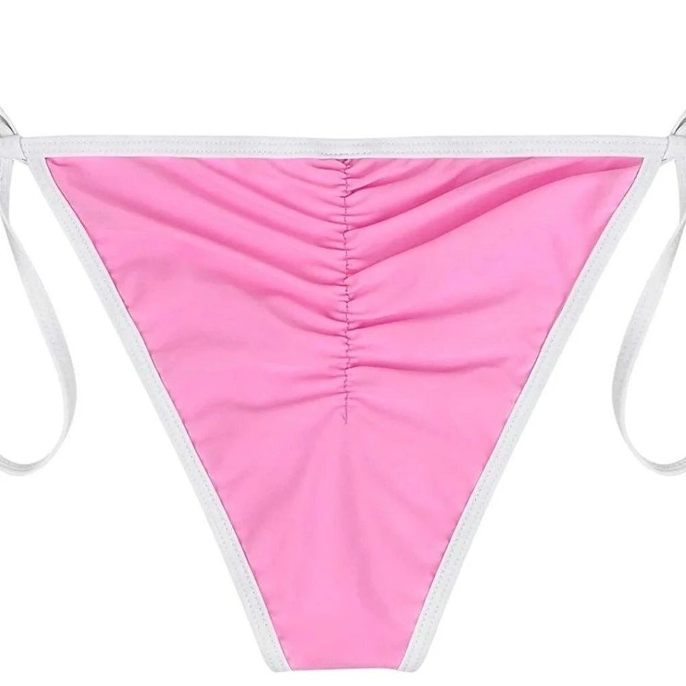 String Bikini Swimsuit for Women Triangle Tie Side Adjustable Swimsuit-Small - Picture 5 of 6